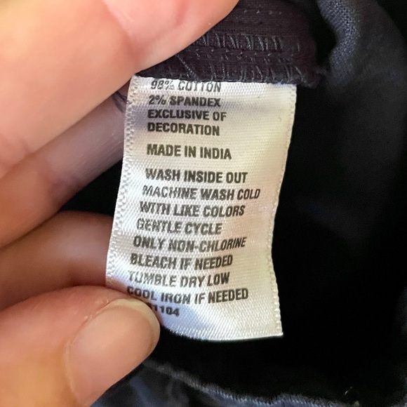 NWT Crown & Ivy Essential Signature chino ankle pants stretch pockets 10 blue - Picture 9 of 10